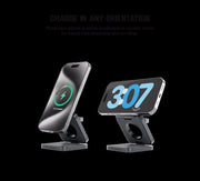 Max Foldaway 3-In-1 Magnetic MagSafe Wireless Charger