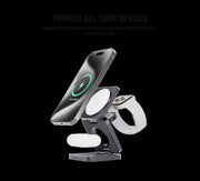 Foldaway 3-in-1 Wireless Charger & 3-port 67W GaN Charger - Combo