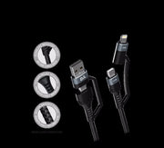 3-in-1 Wireless Charger, 3-port 67W GaN Charger & 4-in-1 Universal Charging Cable - Combo