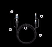 Twin Port 45W GaN & 4-in-1 Universal Braided Charging Cable Combo