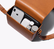 Tan - Sol Box Shoulder Bag