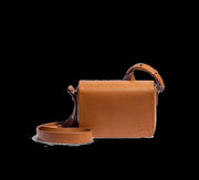 Tan - Sol Box Shoulder Bag