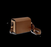 Walnut Brown - Sol Box Shoulder Bag