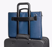 Black-Blue Urban Tech Brief Bag - Large