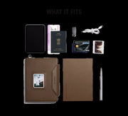 Walnut Brown Array Organiser with Planner
