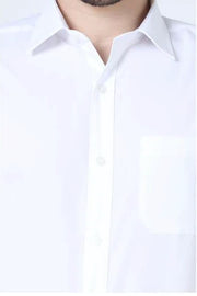Peter England Work wear Formal Shirt White