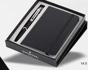 Sheaffer® Giftset Sentinel Black 321 Ballpoint Pen Black with Chrome Small Notebook
