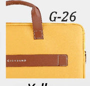 Giordano Uni Laptop Sleeve Yellow