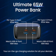 Ampbox 27K Laptop Charging Power Bank 27000mAh capacity