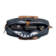 Navy Commute Messenger Bag - Medium