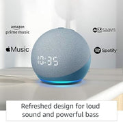Amazon Echo Dot 4th Gen with clock