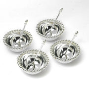 Ball Beaded Silver Bowl