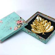Banana Leaf Gold Platter Size-Medium