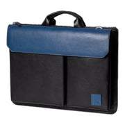 Black-Blue Urban Tech Brief Bag - Large