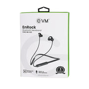 Black & Green EnRock Bluetooth Neckband EVM-NB-023