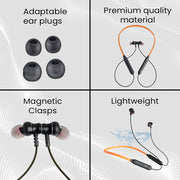 Black & Orange EnSport Bluetooth Neckband EVM-NB-027