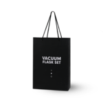 Black Vacuum Flask Gift Set- Bottle with 3 Cups
