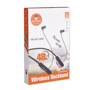 Black Wireless Bluetooth Neckband Ek2401