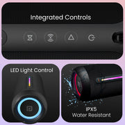 Breeze 6 35 Watt HD Portable Speakers with RGB Lights