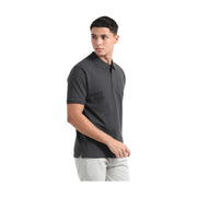 Caslay Organic Cotton Carbon Grey Polo T-shirt