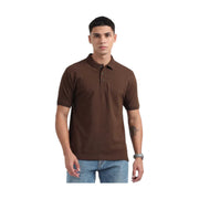 Caslay Organic Cotton Polo T-shirt Chocolate