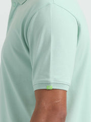 Caslay Organic Cotton Polo T-shirt Jade Green.3