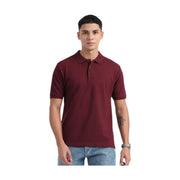 Caslay Organic Cotton Polo T-shirt Maroon