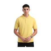 Caslay Organic Cotton Polo T-shirt Mustard