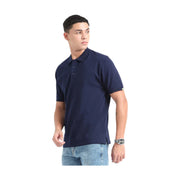 Caslay Organic Cotton Polo T-shirt Navy Blue