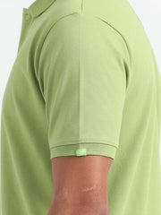 Caslay Organic Cotton Polo T-shirt Olive Green.3