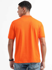 Caslay Organic Cotton Polo T-shirt Orange.1