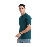 Caslay Organic Cotton Polo T-shirt Petrol Blue