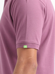 Caslay Organic Cotton Polo T-shirt Purple.2