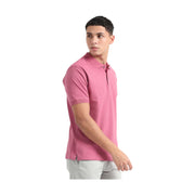 Caslay Organic Cotton Polo T-shirt Red Violet