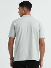 Caslay Organic Cotton Polo T-shirt Stom Grey.2