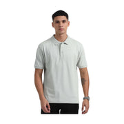 Caslay Organic Cotton Polo T-shirt Stom Grey