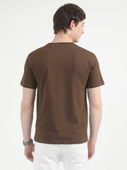 Caslay Organic Crew Neck T-shirt Chocolate.3