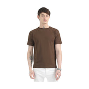 Caslay Organic Crew Neck T-shirt Chocolate