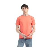 Caslay Organic Crew Neck T-shirt Coral