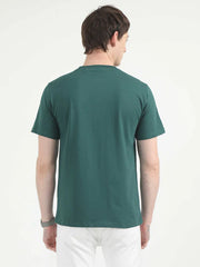 Caslay Organic Crew Neck T-shirt Forest Green.3