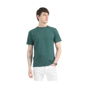 Caslay Organic Crew Neck T-shirt Forest Green