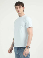 Caslay Organic Crew Neck T-shirt Ice Water.1