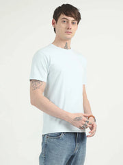 Caslay Organic Crew Neck T-shirt Ice Water.2