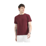 Caslay Organic Crew Neck T-shirt Maroon
