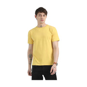 Caslay Organic Crew Neck T-shirt Mustard