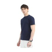 Caslay Organic Crew Neck T-shirt Navy Blue