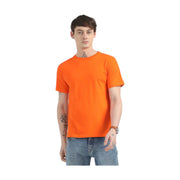 Caslay Organic Crew Neck T-shirt Orange
