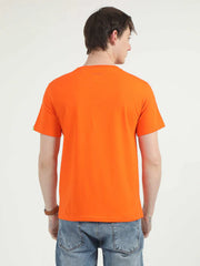 Caslay Organic Crew Neck T-shirt Orange.3