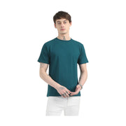 Caslay Organic Crew Neck T-shirt Petrol