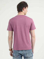 Caslay Organic Crew Neck T-shirt Purple.3